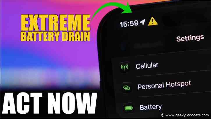 Stop iPhone Battery Drain: Turn Off These 5 Hidden Settings