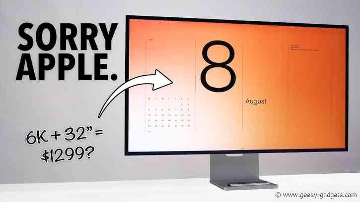 Meirro Pro Display Offers a 32 Inch 6K Screen for Just $1,300