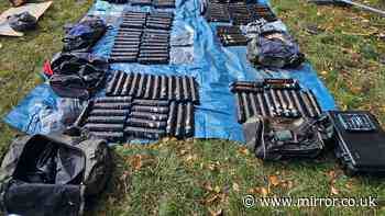 Police dig up 'sizeable' drug haul buried underground at UK music festival site