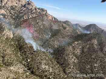 Sunset Fire burns in the Lincoln National Forest