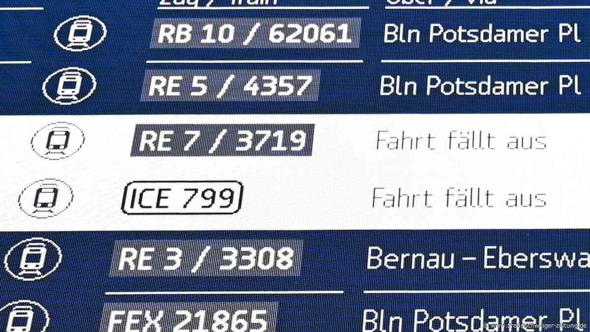 Deutsche Bahn: Jeder zwölfte Fernzug fällt 2026 aus