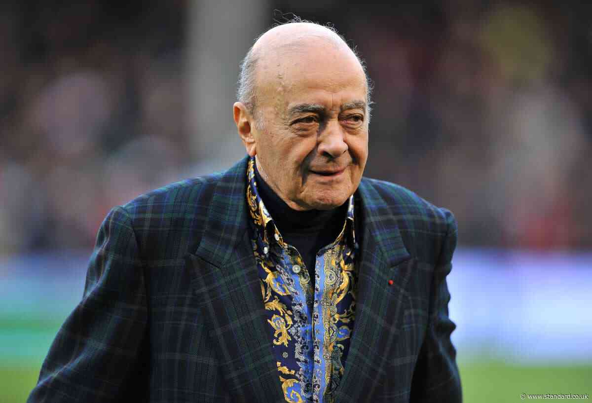 Met Police submit Mohamed Al Fayed suspect case file to prosecutors
