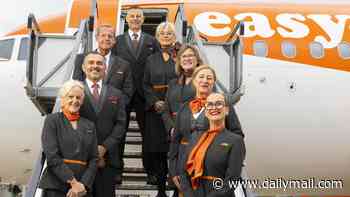 Wish you were here? EasyJet extends drive to hire over-50s cabin crew as adults who make late career change 'report an improvement in happiness'