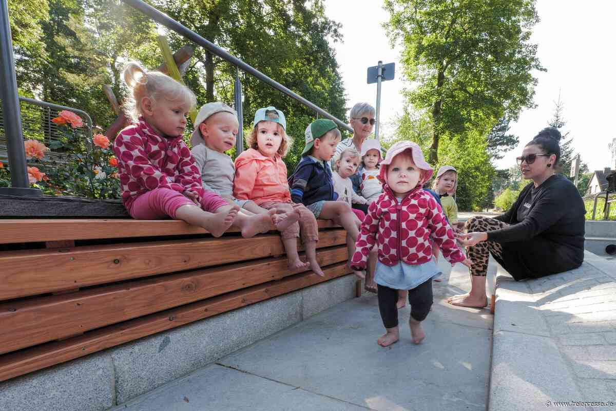 Kneippbecken im Jößnitzer Schlosspark umgebaut – doch wo ist das Wasser?