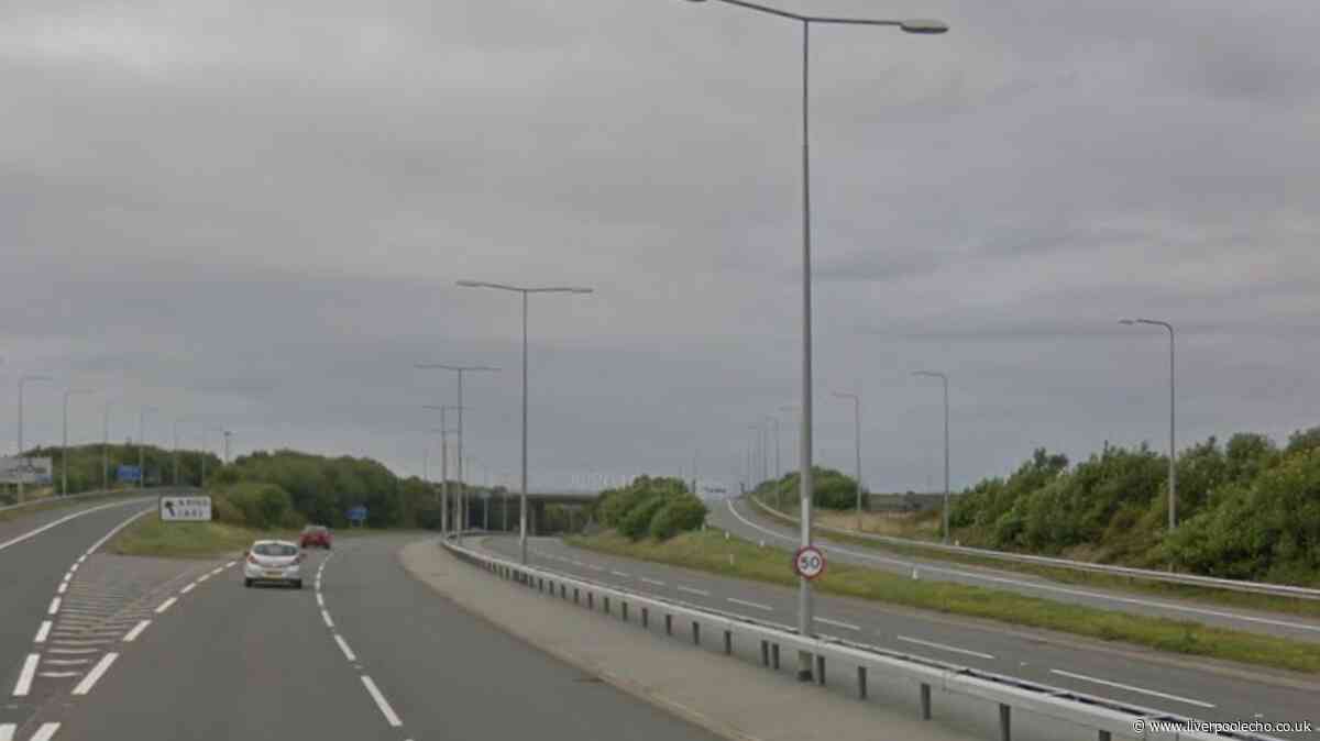 Arrest made as vehicle drives wrong way on A55 and 'person knocked off bike'
