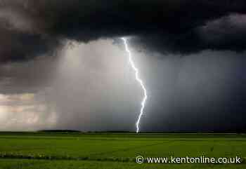 Yellow thunderstorm warning issued for parts of Kent