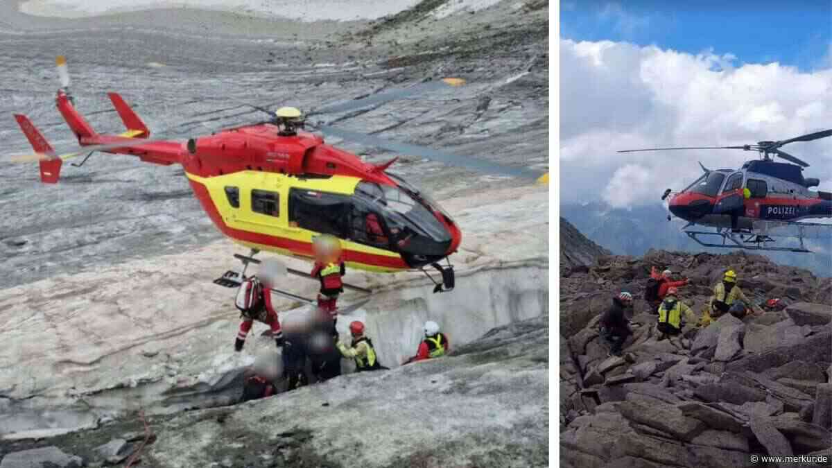 Wander-Drama in Österreichs Alpen: Deutscher in Gletscherspalte von 200-Kilo-Stein eingeklemmt