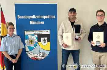 Bundespolizeidirektion München: Ehrung für Zivilcourage