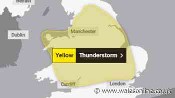 Met Office issues two-day thunderstorm warning for large parts of Wales