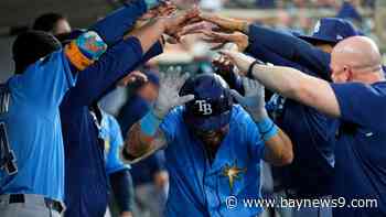Aranda's home run and Rasmussen's six strong innings lead Rays past slumping Tigers, 4-1