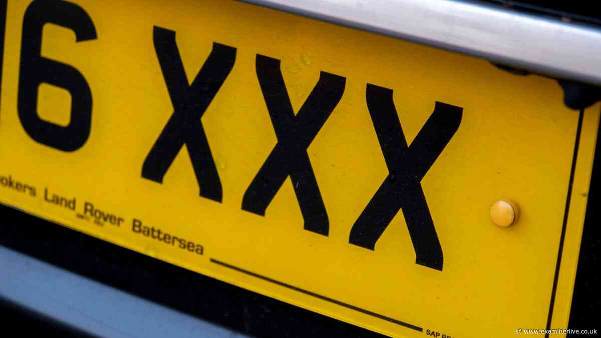DVLA banning more than 1,000 number plates under September 1 rule