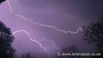 Thunderstorm warning near Bristol as Met Office predicts 'large hail and frequent lightning'