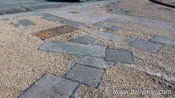 Council criticised over 51 'patchwork' pothole repairs along ONE road
