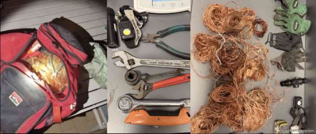 Irvine Police arrest woman with 10 pounds of stolen copper wire