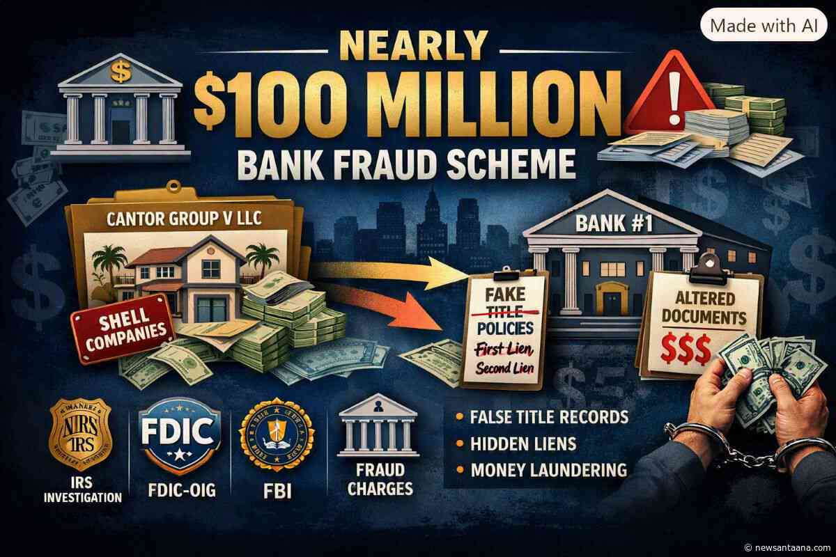 Orange County financier arrested in nearly $100 Million bank fraud scheme