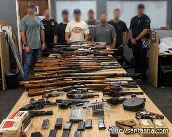 Orange Police seize 40 guns and fentanyl after anonymous tip