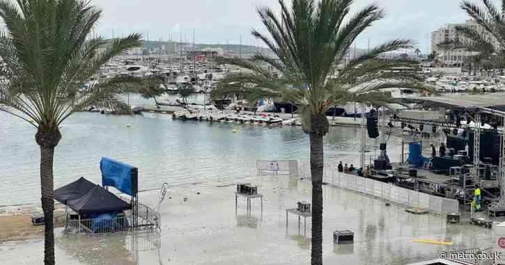 Ibiza hit by mini-tsunamis forcing holidaymakers to flee