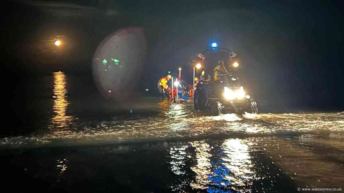 Rescue mission launched after person stranded off Port Talbot coast