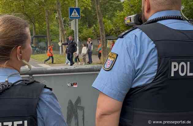 POL-DA: Darmstadt-Kranichstein: "Blitz für Kids" / Schulkinder verteilen grüne und gelbe Karten