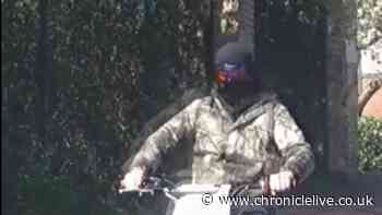Watch as police officers use 'tactical contact' against illegal North East bikers