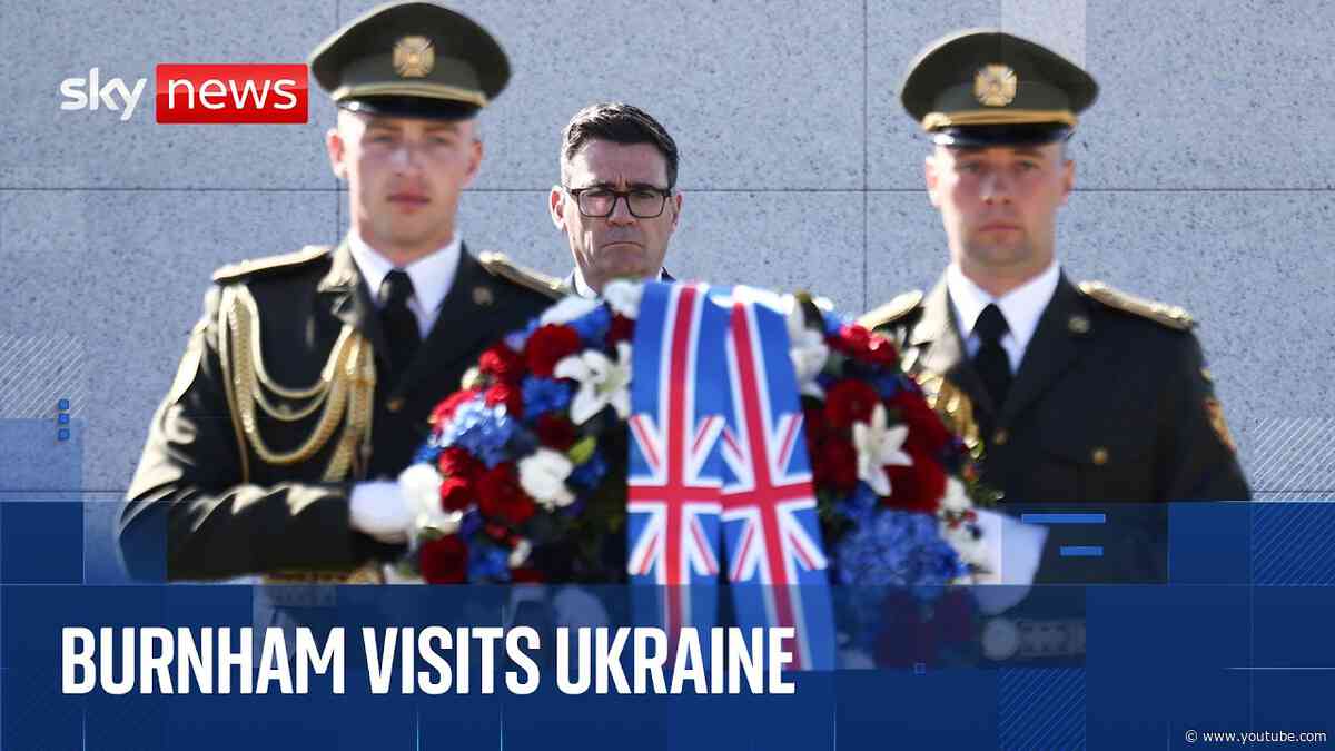 Zelenskyy hosts Burnham in Kyiv to mark Ukraine's independence