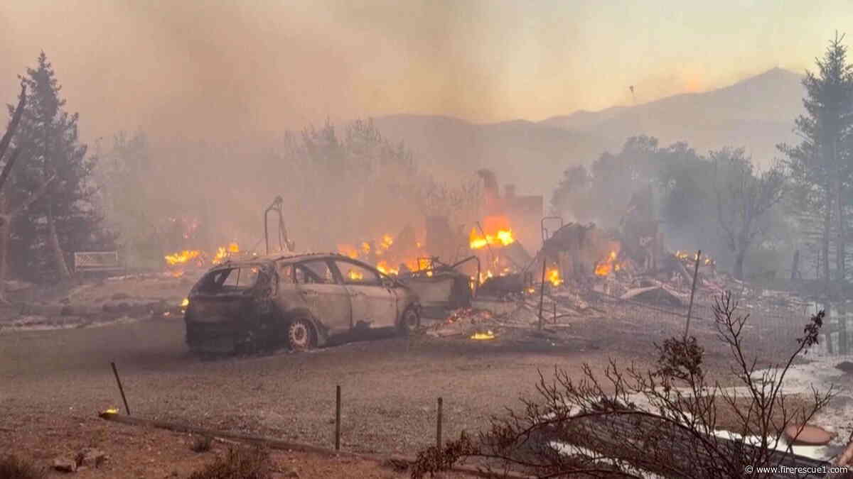 Crews gain ground on Nev. wildfire after more than 30 homes destroyed
