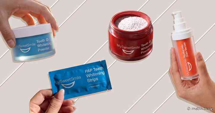 Get teeth whitening strips, powder and gum serum for less this Bank Holiday from MySweetSmile