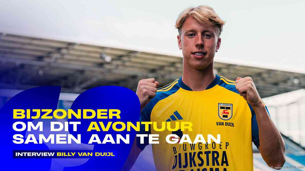 "Bijzonder om dit avontuur samen aan te gaan" | 🗣️ Maak kennis met Billy van Duijl