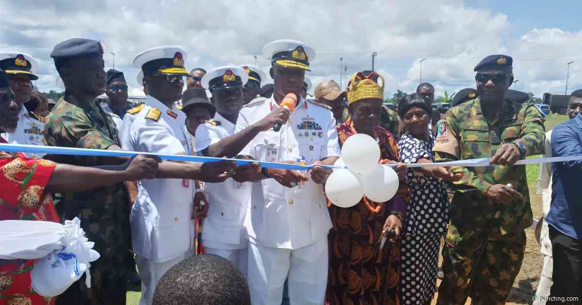 Navy renovates primary school, provides solar borehole, drainage in Bayelsa