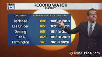 Abnormally hot with more rain ahead around New Mexico