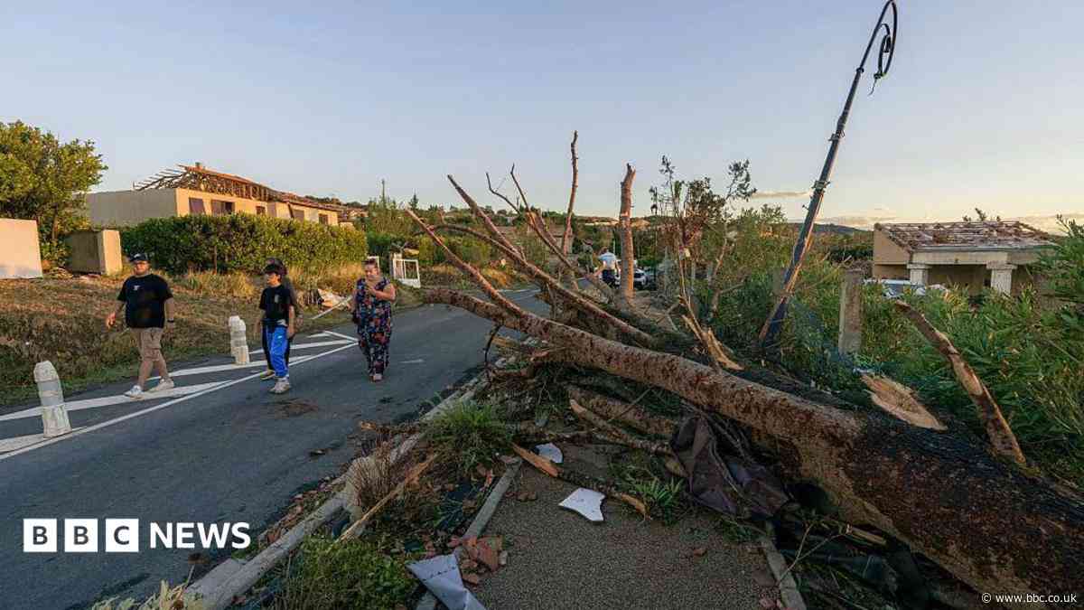 Tornado tears through French village, leaving dozens hurt and homes ravaged