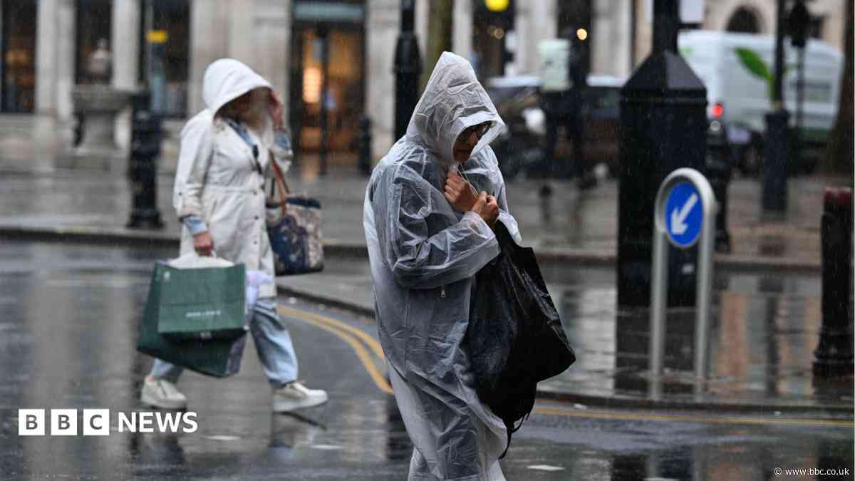 More downpours and thunderstorms are heading the UK's way