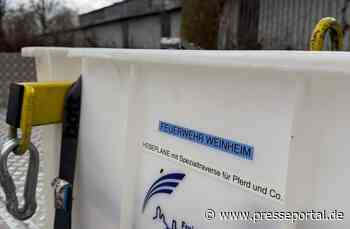 FW Weinheim: Unterstützung bei Tierrettung in Birkenau
