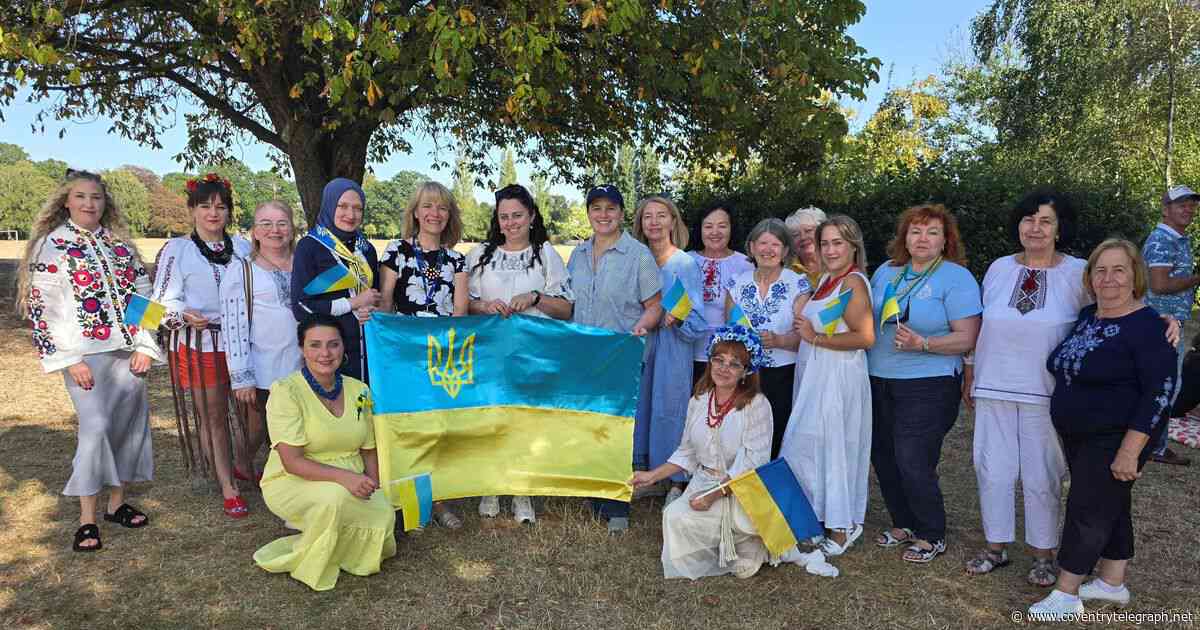 Coventry shows support for Ukraine on 35th anniversary of independence - in pictures