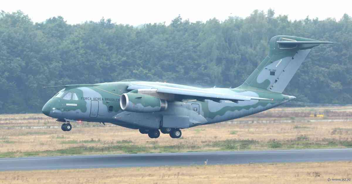 Opvolger van Nederlandse Hercules komt oefenen op Vliegbasis Eindhoven tijdens Falcon Leap