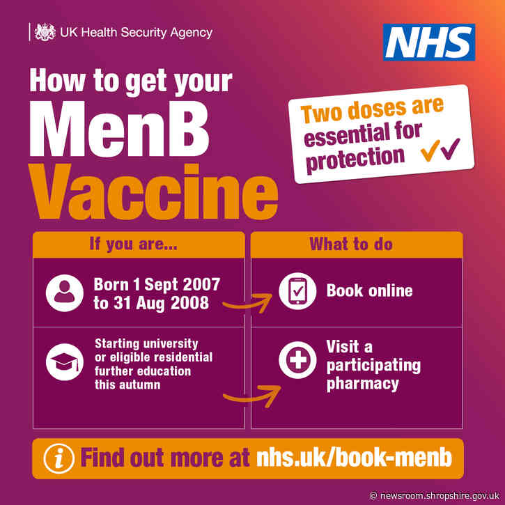 News from our partners: Student urges others to get MenB vaccine before heading to University