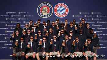Novum beim traditionellen Lederhosen-Shooting des FC Bayern