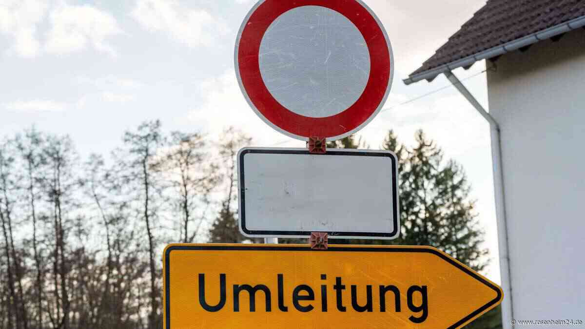 Notwendige Arbeiten in Bad Aibling – Sperrungen im Bereich zweier Straßen