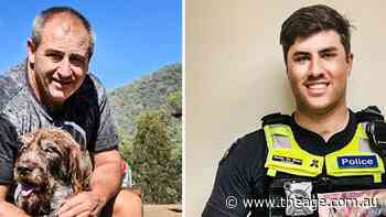 Batman socks, a dog fountain, a cafe corner: Quiet tributes for two fallen officers