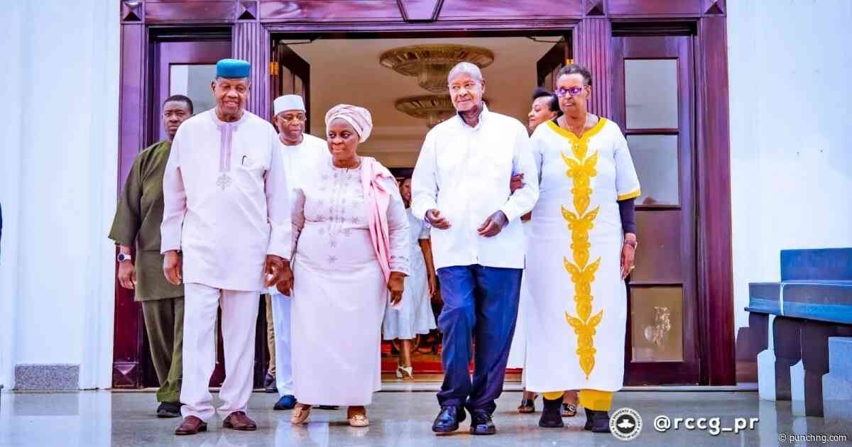 Ugandan president hosts RCCG General Overseer Pastor Adeboye, wife