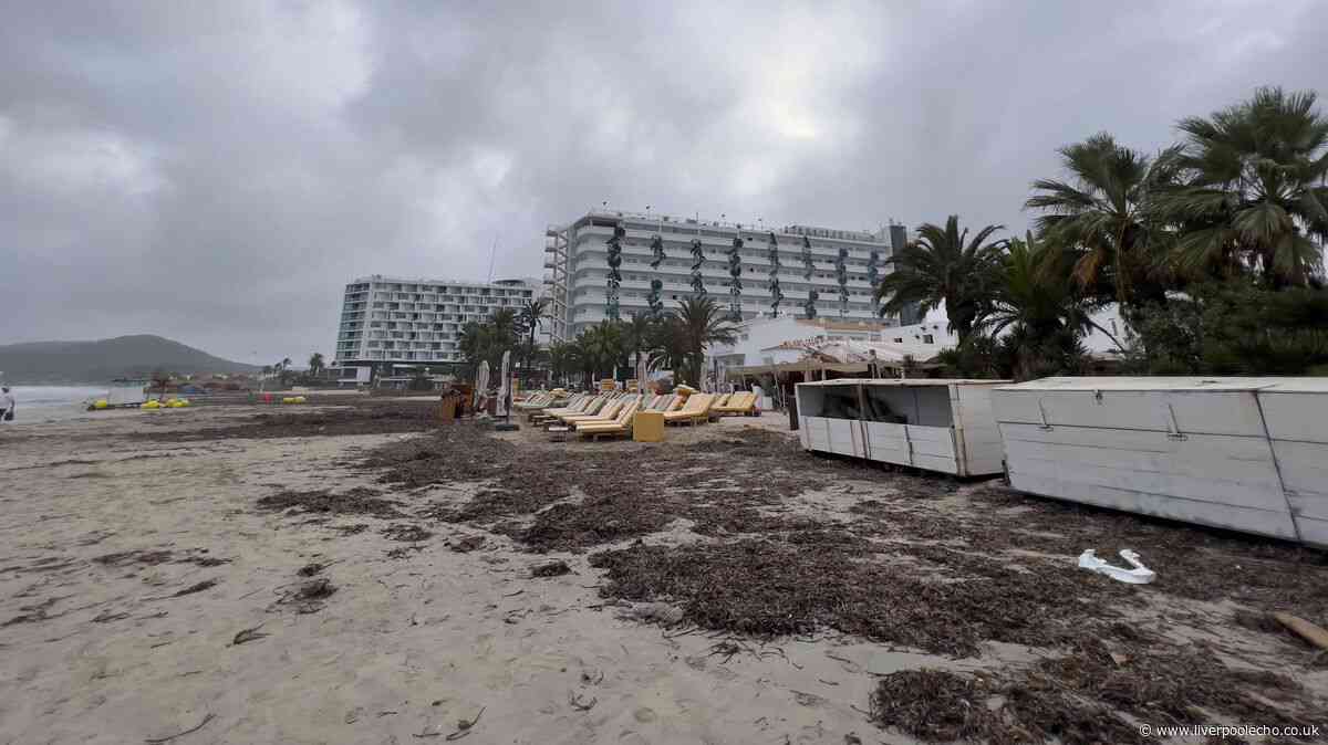 'Extreme weather' in Ibiza caught on camera as mum says 'flights will be delayed'