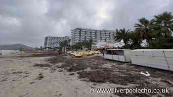 'Extreme weather' in Ibiza caught on camera as mum says 'flights will be delayed'