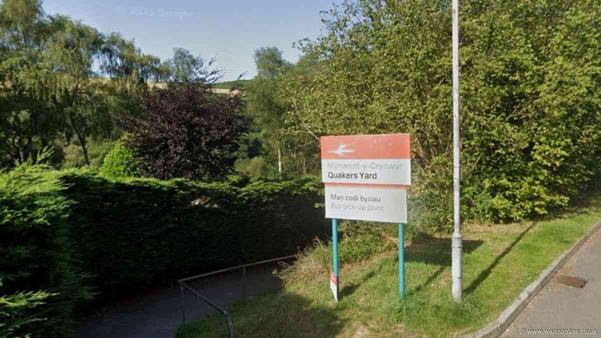 Group seen throwing live pigeon around near Quakers Yard train station