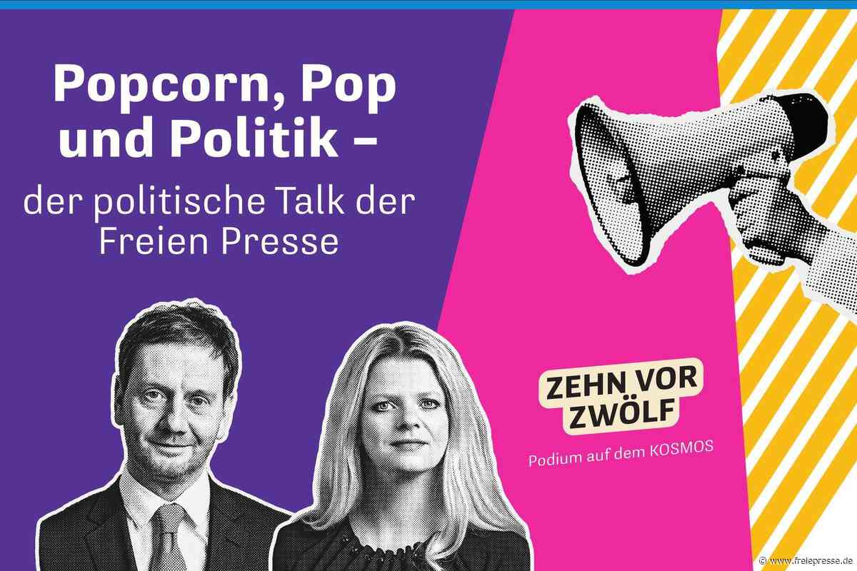 Michael Kretschmer und Susanne Schaper im „Zehn vor Zwölf“-Talk auf dem Kosmos