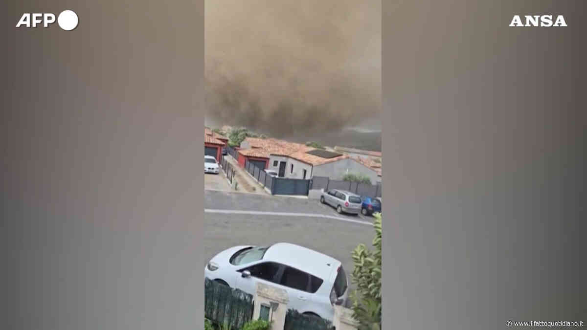 Violento tornado devasta Pomas, nel sud della Francia: il video mentre si avvicina alle case