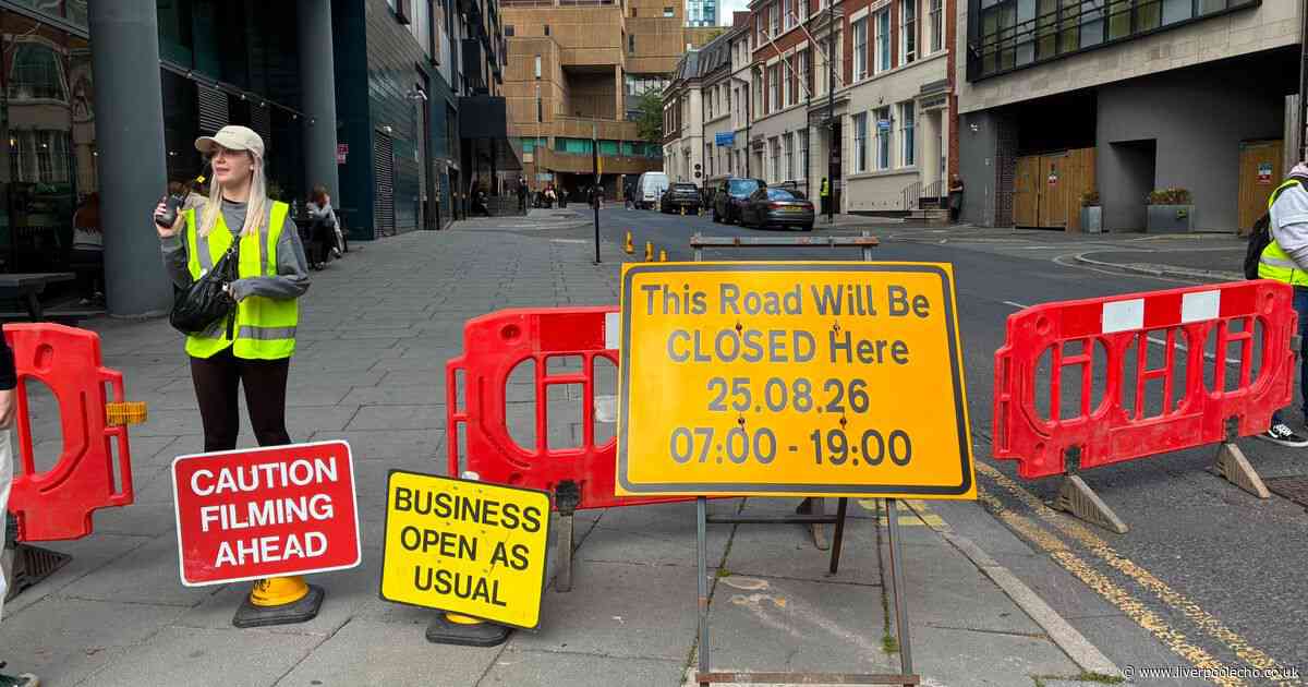 Filming across Liverpool city centre for Channel 4 thriller