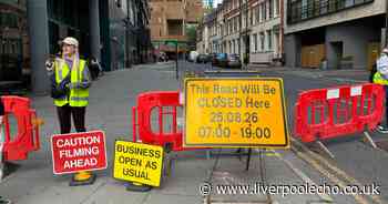 Filming across Liverpool city centre for Channel 4 thriller