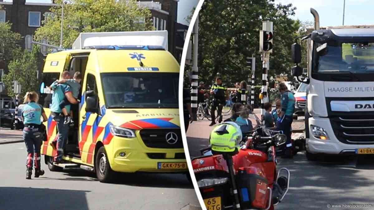 Aanrijding tussen fatbike en vrachtwagen: moeder en kind gewond