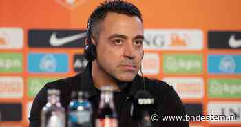Xavi bij eerste persconferentie als bondscoach van Oranje: ‘Derde keus na Guardiola en Slot? Toch maar mooi op podium’