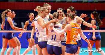 Nederlandse volleybalsters naar achtste finale EK na overtuigende zege op Spanje